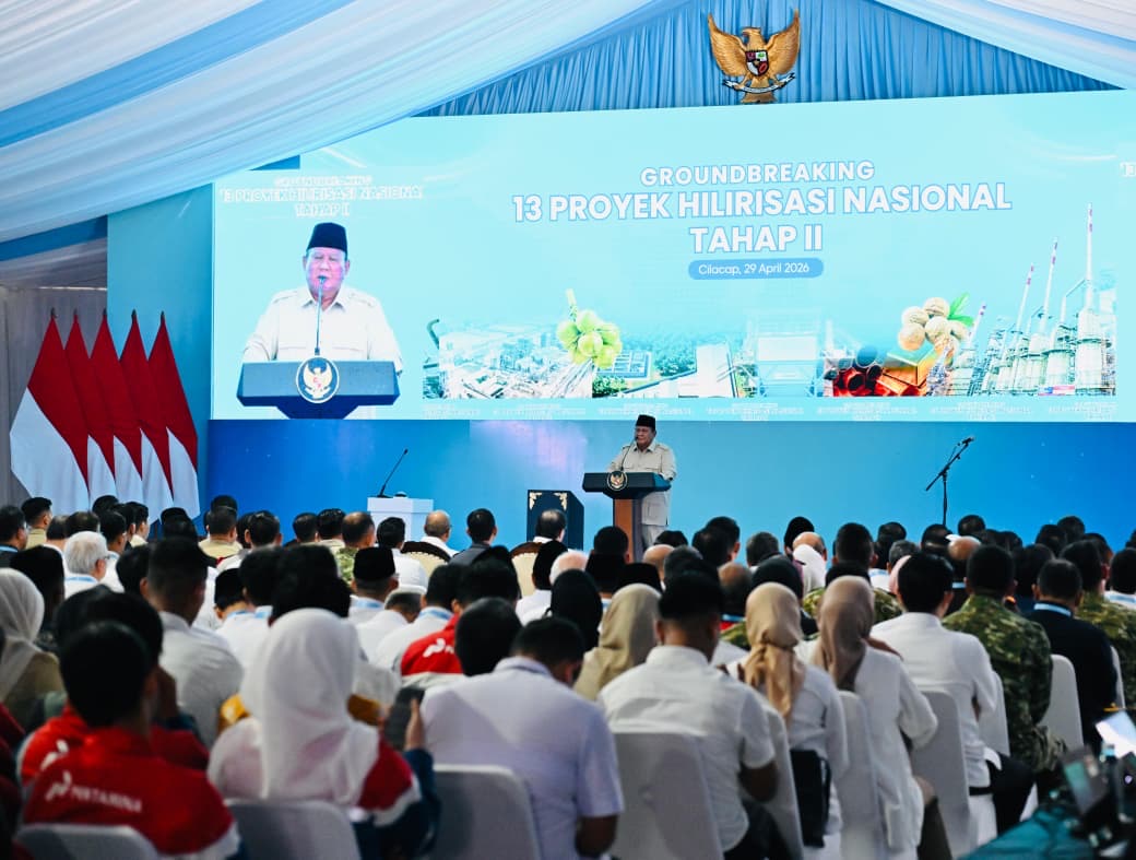 Resmikan Proyek Penghiliran, Presiden Prabowo: Kita Harus Jadi Raksasa