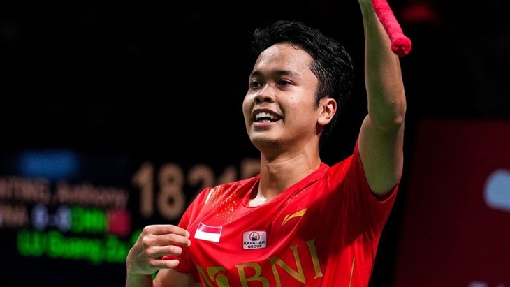 Tunggal Pertama Semifinal Thomas Cup, Anthony Ginting Taklukkan Kento Momota