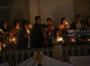 Khidmat Umat Kristiani Ibadah Natal 2024 di GPIB Immanuel Jakarta