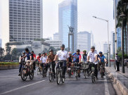 Akses Jalur Sepeda di Jakarta Memasuki Masa Uji Coba