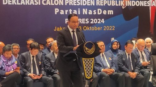 NasDem Resmi Usung Anies Baswedan di Pilpres 2024