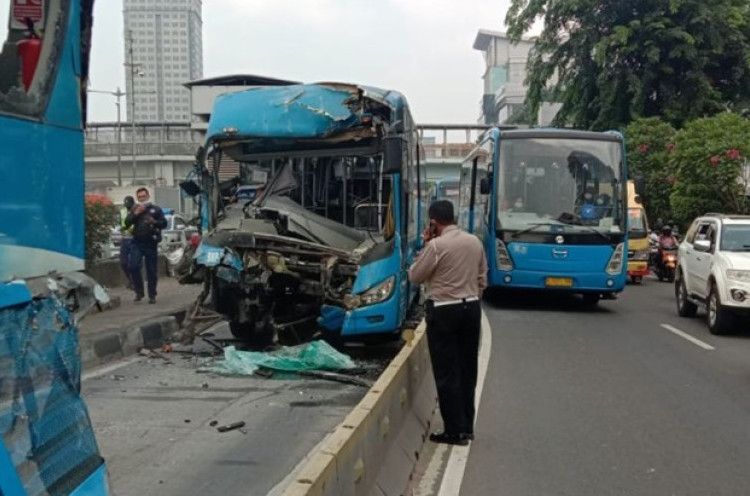 Polisi Lakukan 'Traffic Accident Analysis' Terkait Kecelakaan Transjakarta