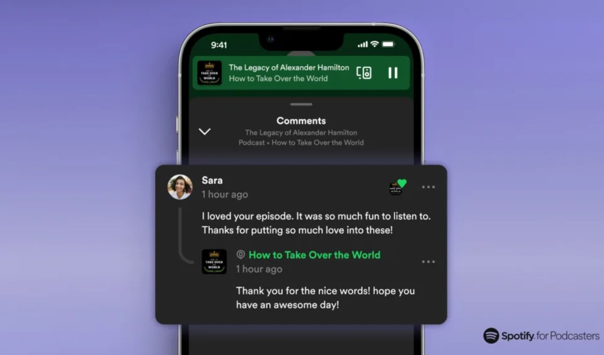 Spotify Luncurkan Kolom Komentar untuk Podcast