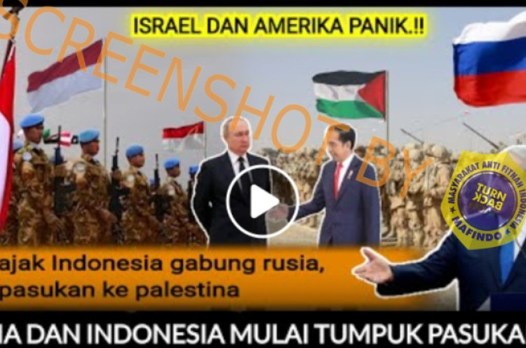 [HOAKS atau FAKTA]: Indonesia Putuskan Gabung Rusia dan Iran Bantu Serang Israel