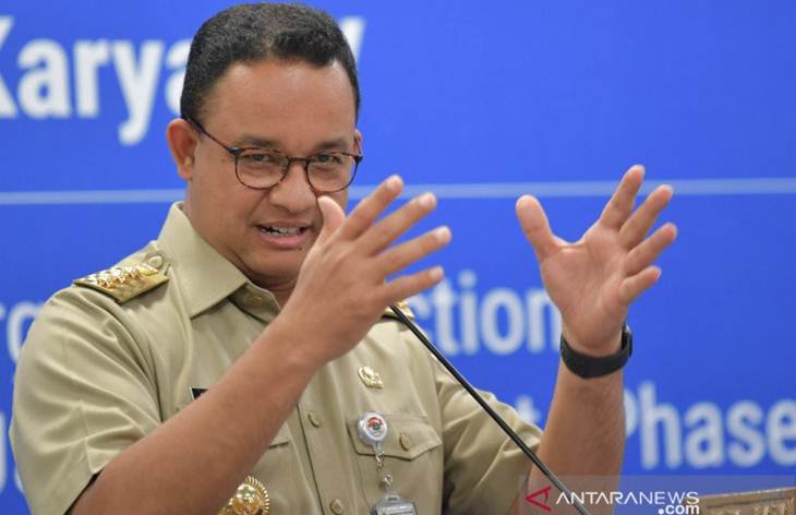  Gubernur DKI Jakarta Anies Baswedan (ANTARA FOTO/M RISYAL HIDAYAT)