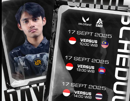 Dimulai Hari Ini! Timnas Valorant Indonesia Siap Tampil Ganas di China-ASEAN Esports Championship 2025