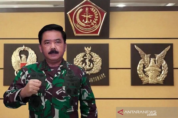 Panglima TNI Marsekal TNI Hadi Tjahjanto. ANTARA/HO-Puspen TNI/aa. (Handout Puspen TNI)