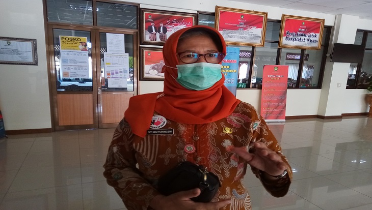 Kepala Dinas Kesehatan Kota (DKK) Solo, Jawa Tengah, Siti Wahyuningsih. (MP/Ismail)