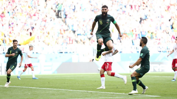 Australia 1-1 Denmark: The Socceroos Buka Asa Lolos ke 16 Besar