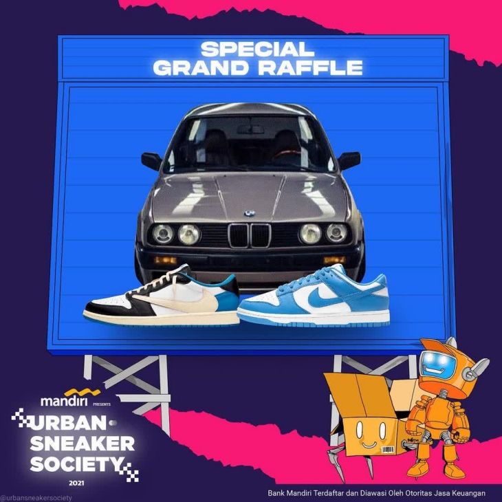 Urban Sneaker Society 2021 Hadirkan BMW E30 untuk Grand Raffle