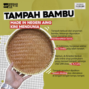 Tampah Bambu Made in Negeri Aing Kini Mendunia