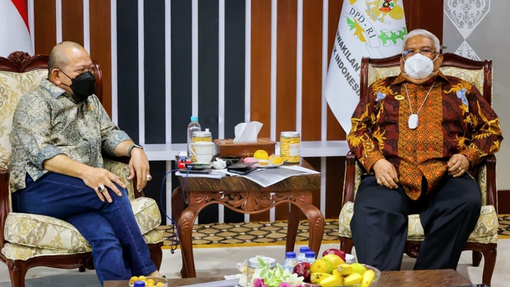 Temui Ketua DPD, Gubernur Sultra Dukung RUU Daerah Kepulauan