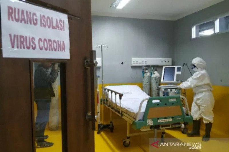 Ruang pasien positif COVID-19 di salah satu rumah sakit. (FOTO ANTARA)