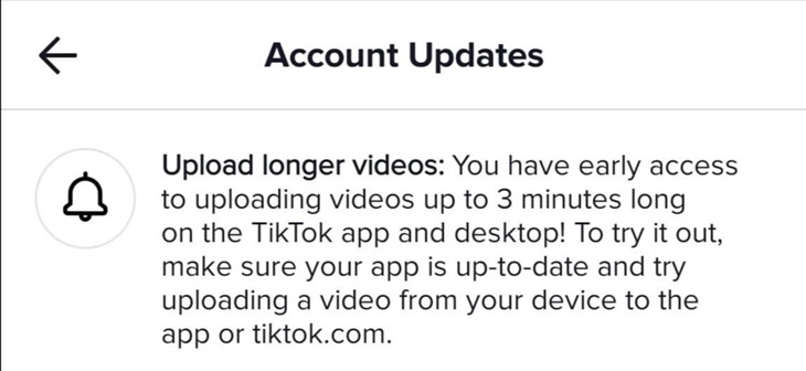 TikTok Uji Coba Durasi Video 3 Menit