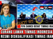 [HOAKS atau FAKTA]: Irak Didiskualifikasi FIFA karena Curang Lawan Indonesia