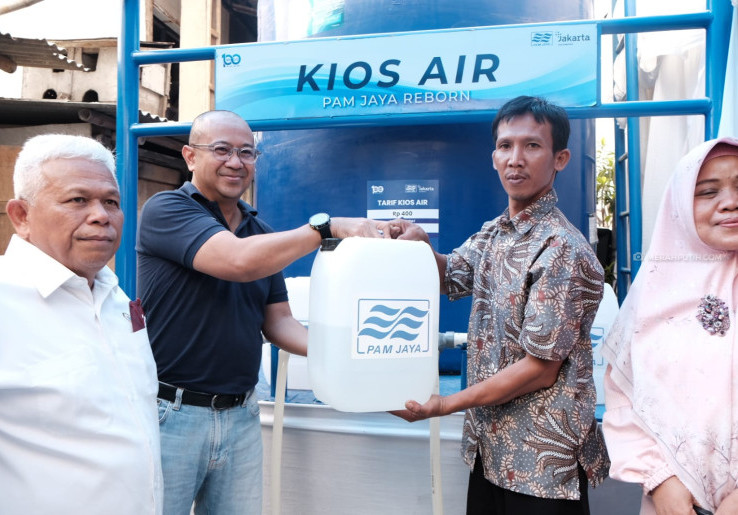 PAM Jaya Bikin 7 Kios Air di Muara Angke, Harga per Jeriken Cuma Rp 400