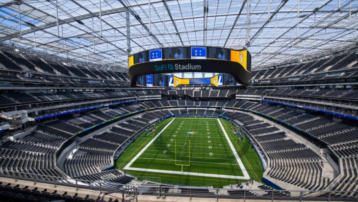 Konser BTS akan dihelat di SoFi Stadium yang mampu menampung lebih dari 70.240 orang. (Foto: USA Today)
