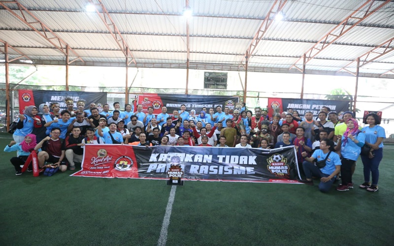 Para wartawan dari Jakarta dan Banten mengikuti Kadiv Humas Polri Cup 2019