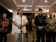 Plt Ketum PPP Mardiono Sambangi Prabowo Subianto di Rumah Kertanegara