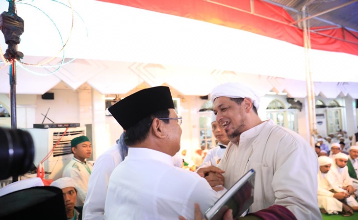 Prabowo bersama Habib Ali bin Abdurrahman