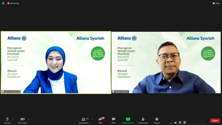 Pimpinan Unit Usaha Syariah Allianz Life Indonesia Yoga Prasetyo (Kanan). (Foto Ist)