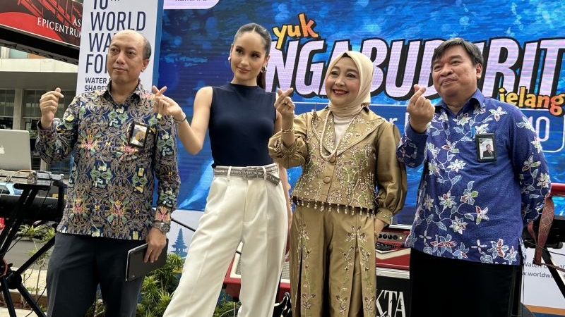Cinta Laura Terpilih Jadi Duta Komunikasi untuk 10th World Water Forum