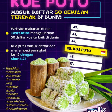 Kue Putu Masuk Daftar 50 Cemilan Terenak di Dunia 