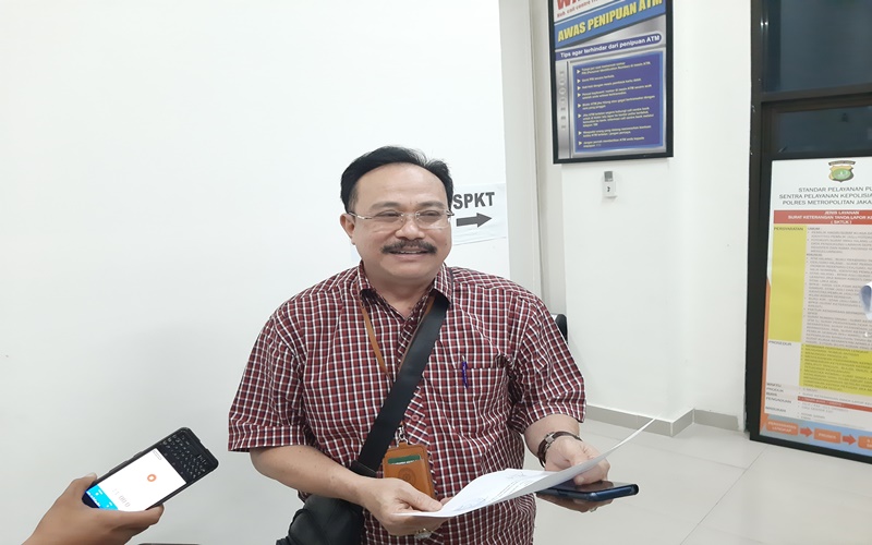 Hakim Sunarso melaporkan kuasa hukum Tomy Winata berinsial D ke Polda Metro Jaya