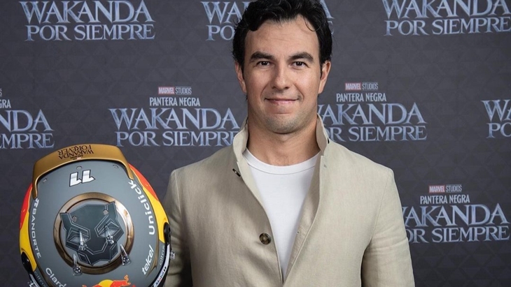 Sambut GP Brasil, Sergio Perez Tampilkan Helm Bertema Black Panther