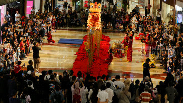 Atraksi Barongsai Meriahkan Perayaan Tahun Baru Imlek 2577 Kongzili di Jakarta