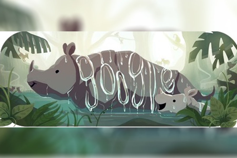 Google Doodle Rayakan Ulang Tahun ke-25 Taman Nasional Ujung Kulon