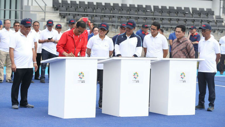 Presiden Jokowi Resmikan Empat Venue Asian Games 2018