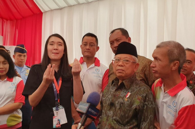 Ma'ruf Amin Ngaku Tahu Ledakan di Monas dari Media
