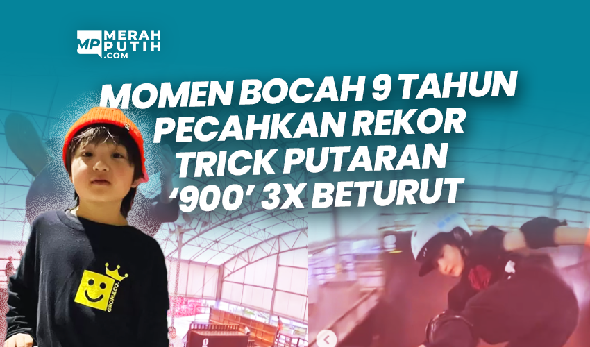 Momen Bocah 9 Tahun Pecahkan Rekor Trik putaran 900 3 Kali Berturut