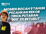 Momen Bocah 9 Tahun Pecahkan Rekor Trik putaran 900 3 Kali Berturut