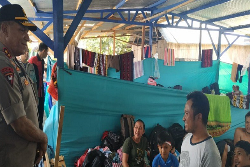 Para pengungsi akibat kerusuhan Wamena