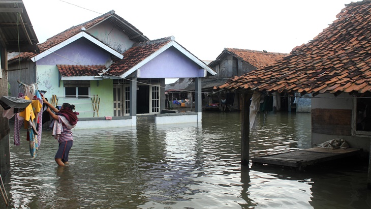 Hingga Saat Ini, Ribuan Rumah di Kudus Masih Terendam Banjir