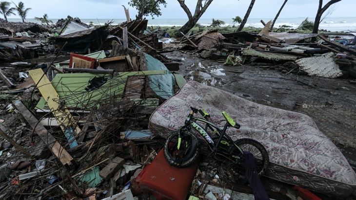 Tanjung Lesung Resrort usai Tsunami (MP/Rizki Fitrianto)