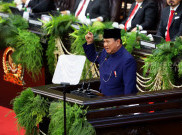 Aksi Presiden Prabowo Subianto Sampaikan Pidato Awal Masa Jabatan di Sidang Paripurna MPR 