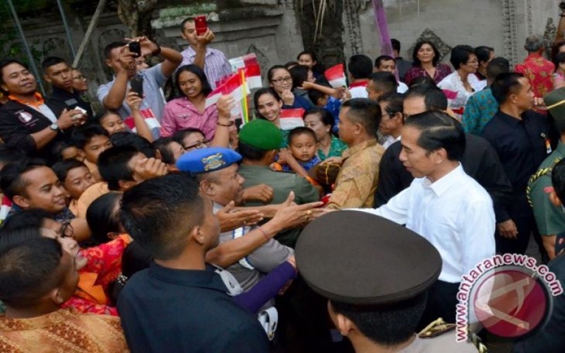 Presiden Jokowi bertemu masyarakat Bali