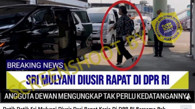 [HOAKS atau FAKTA]: Sri Mulyani Diusir Saat Rapat Kerja