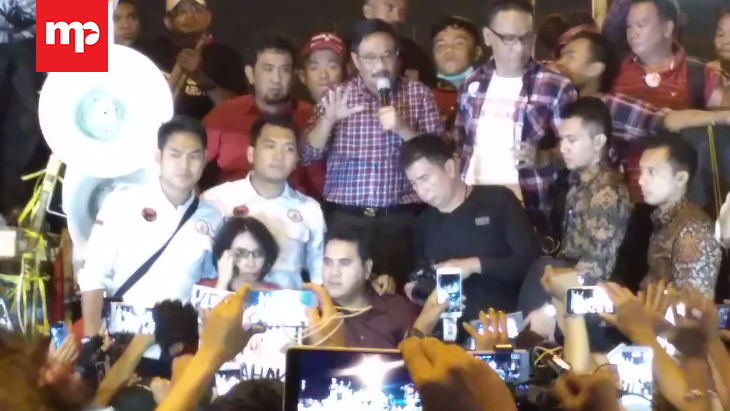 Disambangi Djarot, Aksi Solidaritas Ahok Bubar
