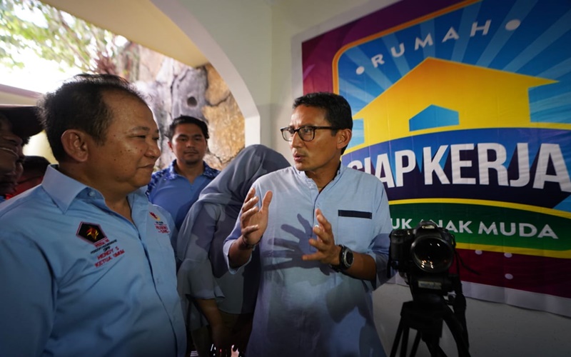  Resmikan Rumah Siap Kerja, Sandiaga: Ini Solusi Atasi Pengangguran
