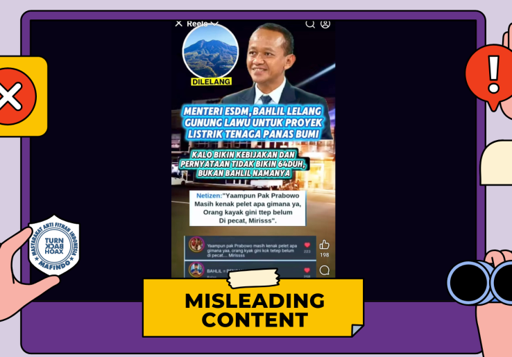 [HOAKS atau FAKTA]: Menteri ESDM Bahlil Lelang Gunung Lawu untuk Proyek Pembangkit Listrik Tenaga Panas Bumi