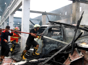 Polisi Selidiki Penyebab Kebakaran Pasar Pameungpeuk