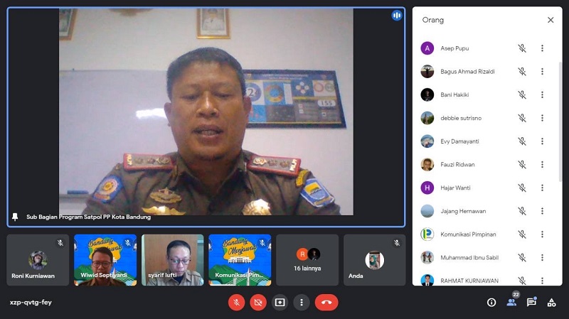 Kepala Bidang Penegakan Produk Hukum Daerah (PPHD) Satpol PP Kota Bandung, Idris Kuswandi