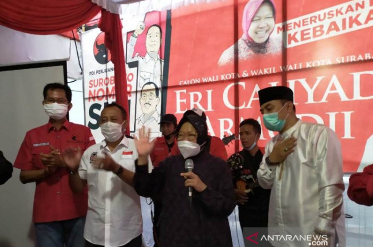PDIP Surabaya Bicara Tawaran Risma Jadi Mensos Baru Kabinet Jokowi