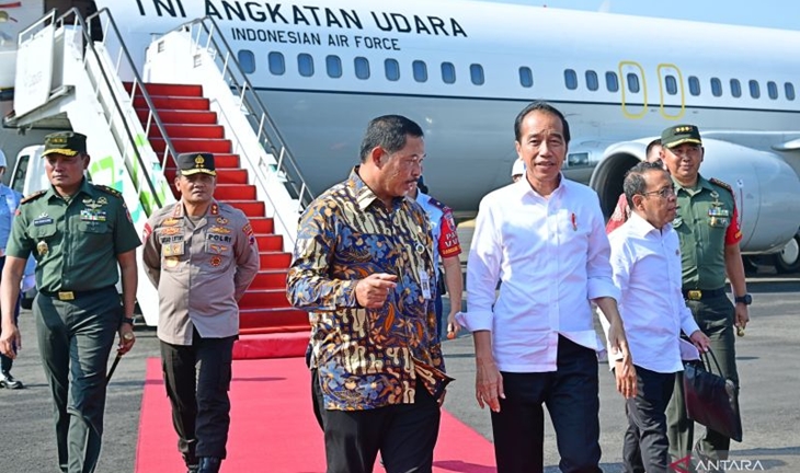 Jokowi Tiba di Jawa Tengah untuk Hadiri Apel Akbar Kokam