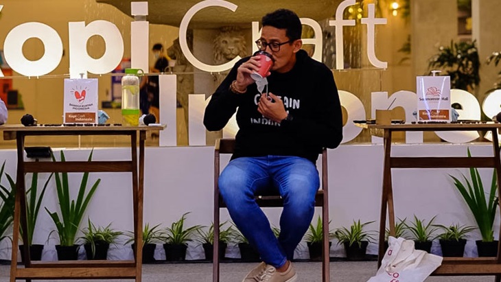 Sandiaga Uno Hadiri Pameran Kopi Craft Indonesia di SMS Serpong
