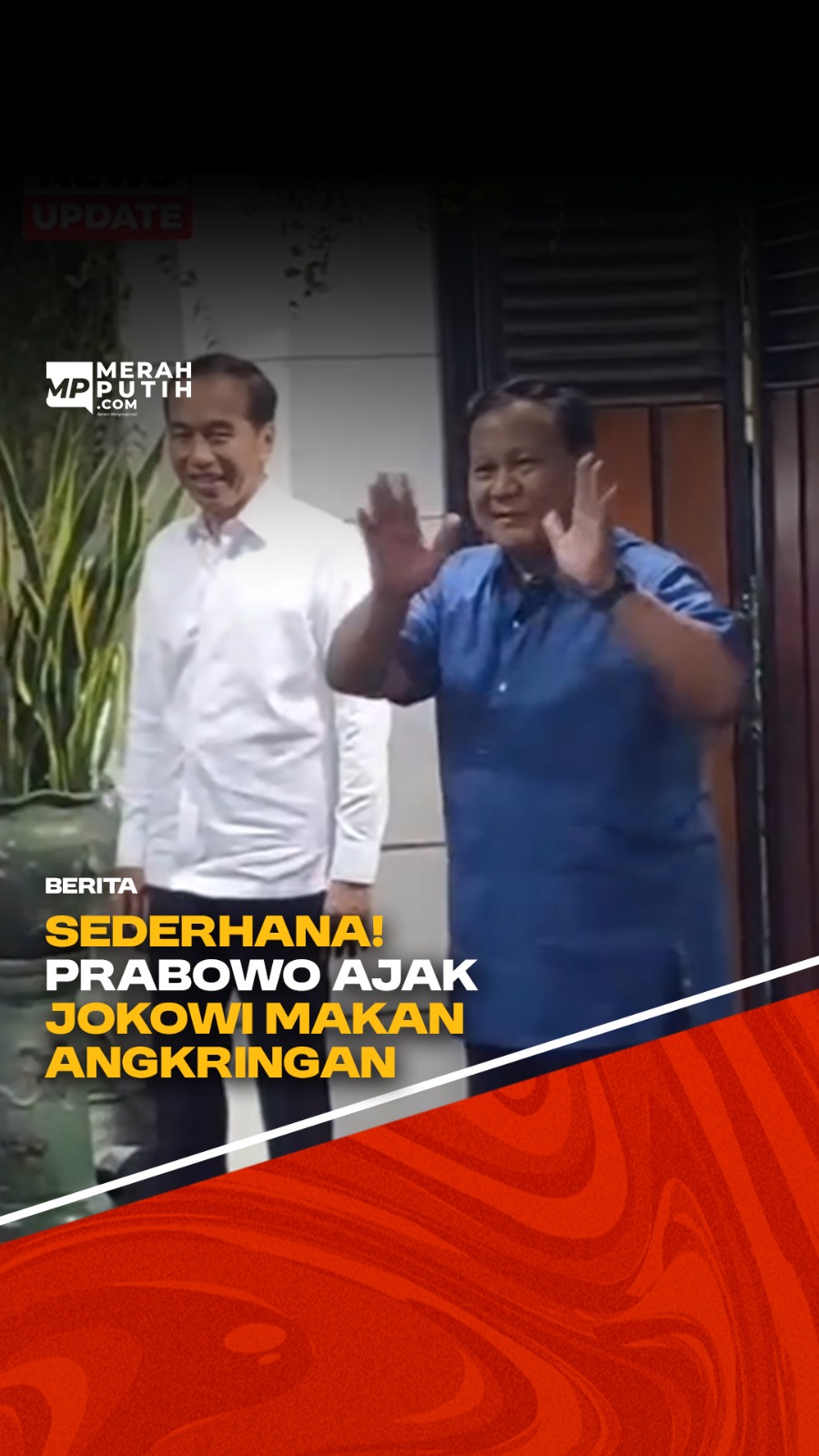 Sederhana! Prabowo Ajak Jokowi Makan Angkringan